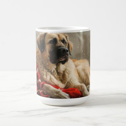 Anatolische Herder Hond Kerstfeest Koffiemok (Center)
