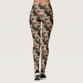 Anatolische Herder Hond Kerstfeest Leggings (Achterkant)