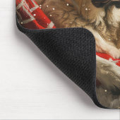 Anatolische Herder Hond Kerstfeest Muismat (Hoek)