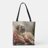 Anatolische Herder Hond Kerstfeest Tote Bag (Achterkant)