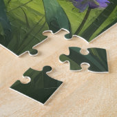 Anatolische herder hond lente bloemen schilderen legpuzzel (Zijkant)