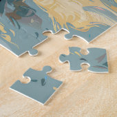 Anatolische Herder Hond Rijden Motorfiets Kerstmis Legpuzzel (Zijkant)