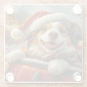 Anatolische Herder Hond Roller Onderzetter Kerst (Achterkant)