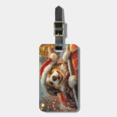 Anatolische Herder Hond Roller Onderzetter Kerst Bagagelabel (Voorkant verticaal)