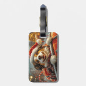 Anatolische Herder Hond Roller Onderzetter Kerst Bagagelabel (Achterkant verticaal)