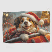 Anatolische Herder Hond Roller Onderzetter Kerst Golfhanddoek (Horizontaal)
