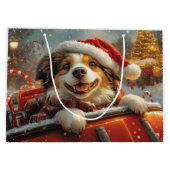 Anatolische Herder Hond Roller Onderzetter Kerst Groot Cadeauzakje (Achterkant)