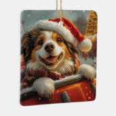 Anatolische Herder Hond Roller Onderzetter Kerst Keramisch Ornament (Rechts)