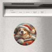 Anatolische Herder Hond Roller Onderzetter Kerst Magneet (Insitu (Vaatwasser))