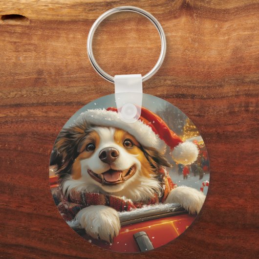 Anatolische Herder Hond Roller Onderzetter Kerst Sleutelhanger (Achterkant)