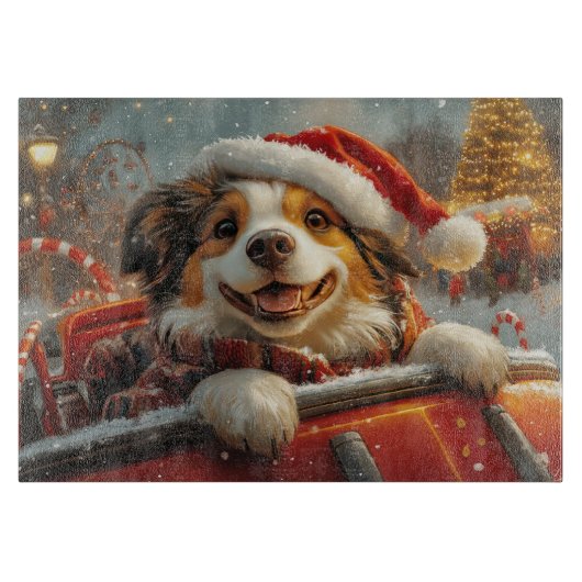 Anatolische Herder Hond Roller Onderzetter Kerst Snijplank (Voorkant)