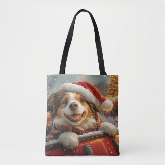 Anatolische Herder Hond Roller Onderzetter Kerst Tote Bag (Voorkant)
