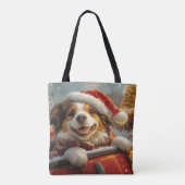 Anatolische Herder Hond Roller Onderzetter Kerst Tote Bag (Achterkant)
