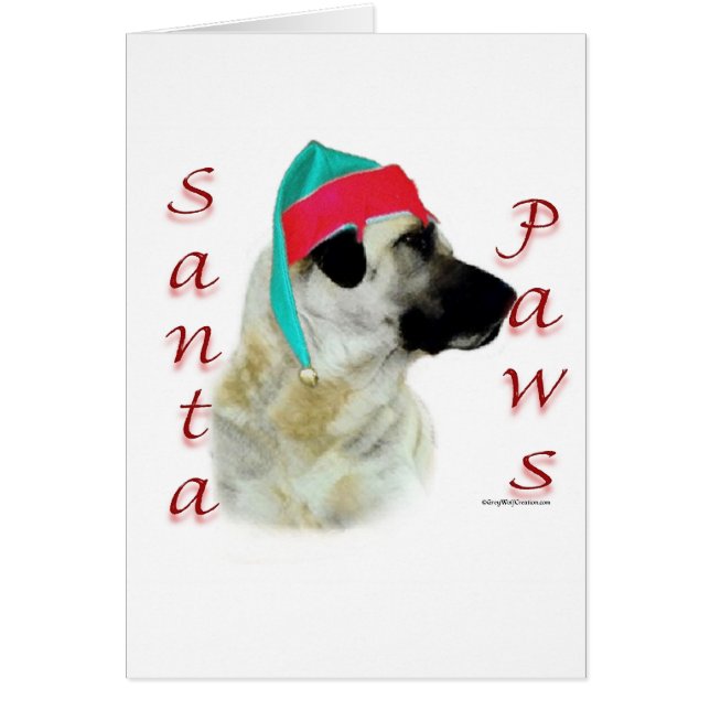 Anatolische Herder Hond Santa Paws (Voorkant)