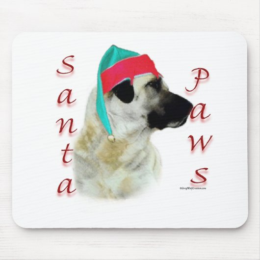 Anatolische Herder Hond Santa Paws Muismat (Voorkant)