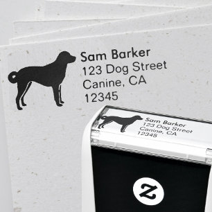 Anatolische Herder Hond Silhouet Retouradres Zelfinktende Stempel