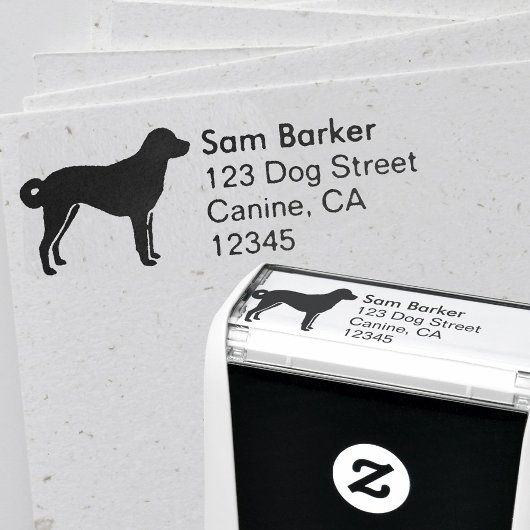 Anatolische Herder Hond Silhouet Retouradres Zelfinktende Stempel