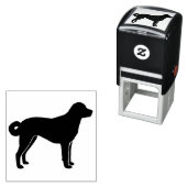 Anatolische Herder Hond Silhouet Zelfinktende Stempel (In situ)