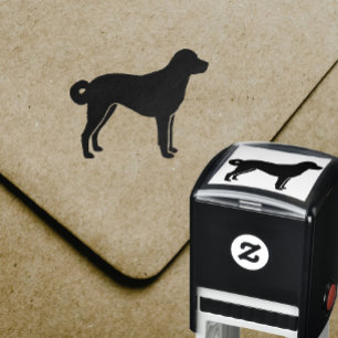 Anatolische Herder Hond Silhouet Zelfinktende Stempel
