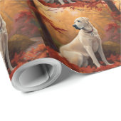 Anatolische herder in de herfst laat Herfst inspir Cadeaupapier (Rol Hoek)