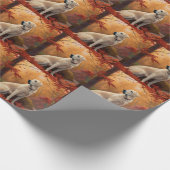 Anatolische herder in de herfst laat Herfst inspir Cadeaupapier (Hoek)