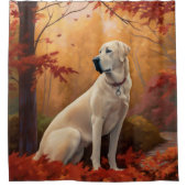 Anatolische herder in de herfst laat Herfst inspir Douchegordijn (Voorkant)