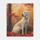 Anatolische herder in de herfst laat Herfst inspir Fleece Deken (Voorkant)