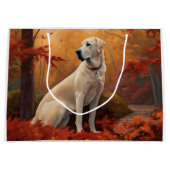 Anatolische herder in de herfst laat Herfst inspir Groot Cadeauzakje (Voorkant)