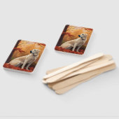 Anatolische herder in de herfst laat Herfst inspir Handwaaier (Niet-gemonteerd)