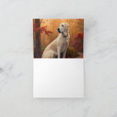 Anatolische herder in de herfst laat Herfst inspir Kaart (Binnen)