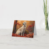 Anatolische herder in de herfst laat Herfst inspir Kaart (Voorkant)