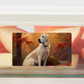 Anatolische herder in de herfst laat Herfst inspir Labels (Aangebracht)