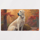 Anatolische herder in de herfst laat Herfst inspir Labels (Design 2)