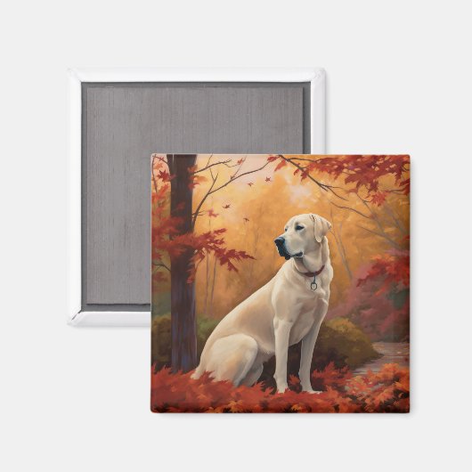 Anatolische herder in de herfst laat Herfst inspir Magneet (Voorkant / Achterkant)