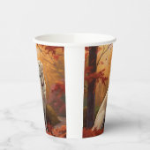 Anatolische herder in de herfst laat Herfst inspir Papieren Bekers (Links)