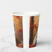 Anatolische herder in de herfst laat Herfst inspir Papieren Bekers (Rechts)