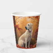 Anatolische herder in de herfst laat Herfst inspir Papieren Bekers (Voorkant)