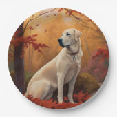 Anatolische herder in de herfst laat Herfst inspir Papieren Bordje (Voorkant)