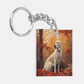 Anatolische herder in de herfst laat Herfst inspir Sleutelhanger (Voorkant Links)