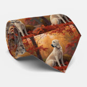 Anatolische herder in de herfst laat Herfst inspir Stropdas (Opgerold)