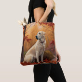 Anatolische herder in de herfst laat Herfst inspir Tote Bag (Dichtbij)