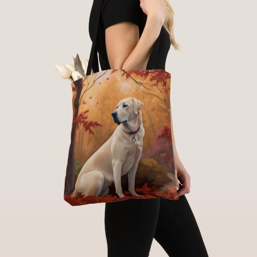 Anatolische herder in de herfst laat Herfst inspir Tote Bag (Dichtbij)