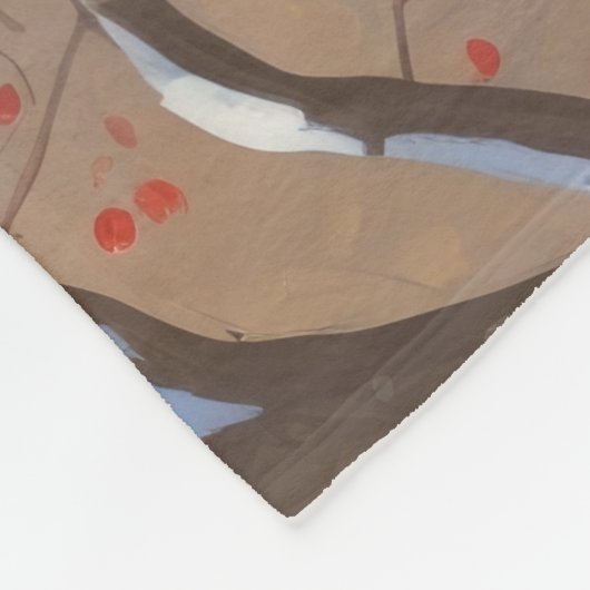 Anatolische herder Kerstfeest Sneeuw Fleece Deken (Hoek)