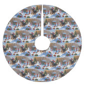 Anatolische herder Kerstfeest Sneeuw Kerstboom Rok (Voorkant)