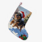 Anatolische herder Kerstfeest Sneeuw Kleine Kerstsok (Voorkant (Hangend))