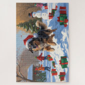 Anatolische herder Kerstfeest Sneeuw Legpuzzel (Verticaal)