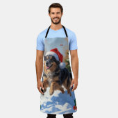 Anatolische herder Kerstfeest Sneeuw Schort (Gedragen)