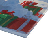 Anatolische herder Kerstfeest Sneeuw Snijplank (Hoek)