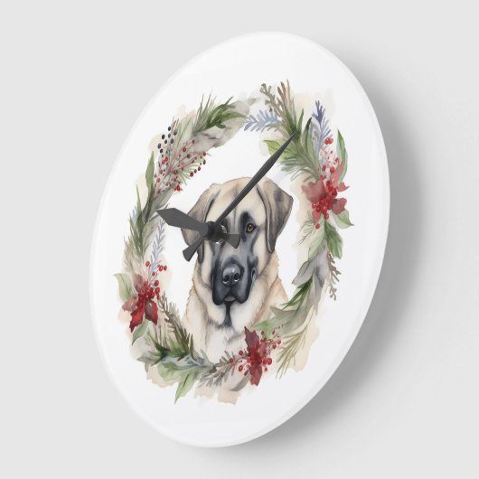 Anatolische Herder Kerstkrans Feestelijke Pup Grote Klok (Hoek)