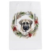 Anatolische Herder Kerstkrans Feestelijke Pup Medium Cadeauzakje (Voorkant)